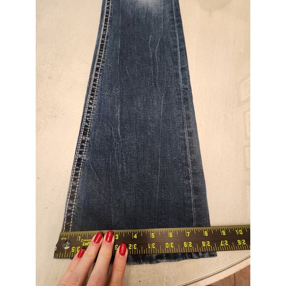 Miss Me Women's Chloe Boot SZ 27 Dark Wash Embroidery Cowgirl Western - Picture 13 of 13